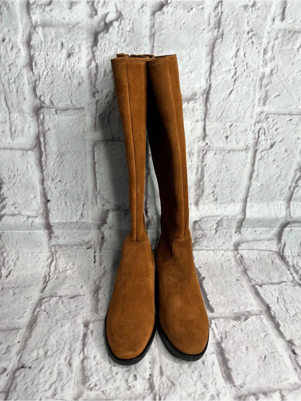 Clarks Pure Ride Dark Tan Suede Women's Knee High Boots size 6 new
